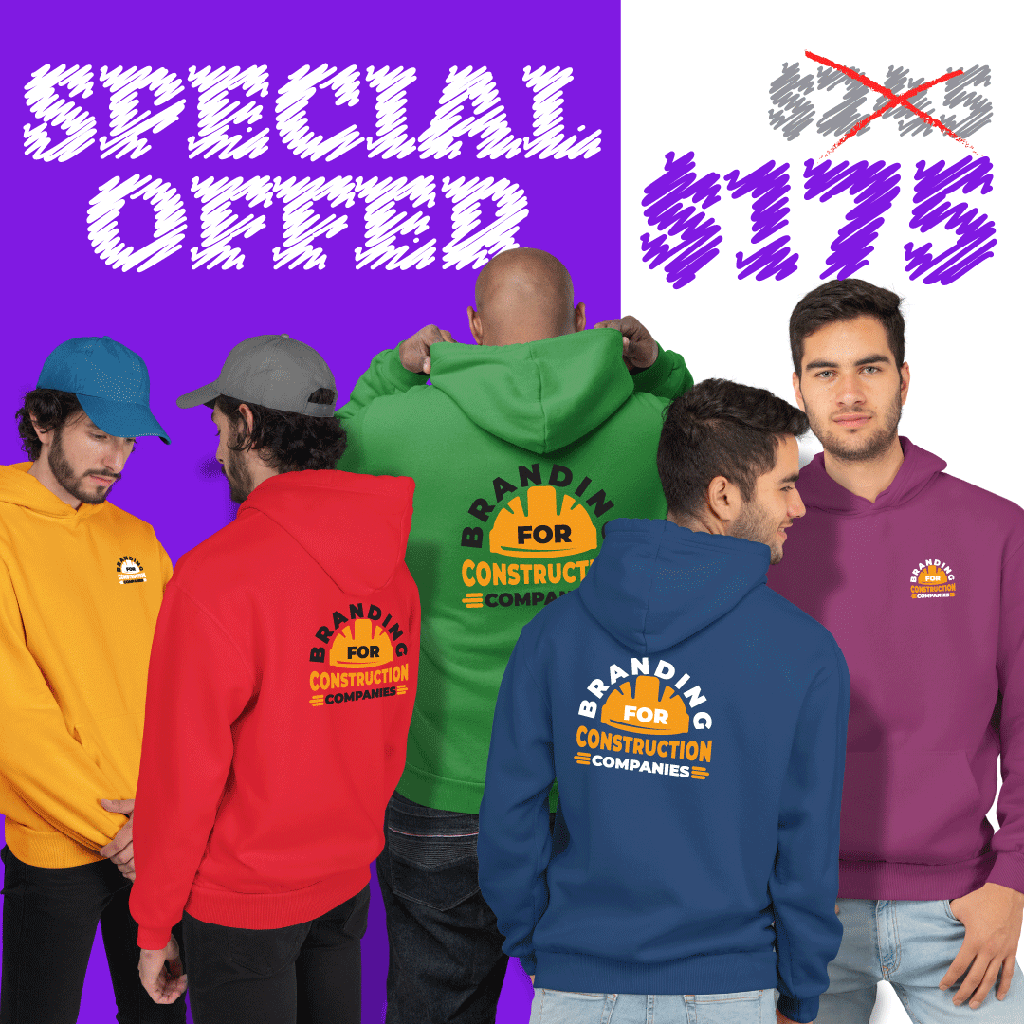 Special Offer | 5 Branded Hoodies