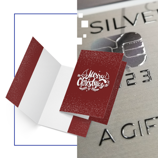 Greeting Cards 14 pt. | Lamination + Raised Spot UV